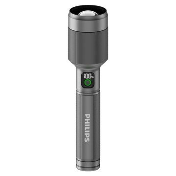 PHILIPS 飛利浦 2500流明 IP55變焦鋁合金手電筒 SFL5102  金屬灰  1個
