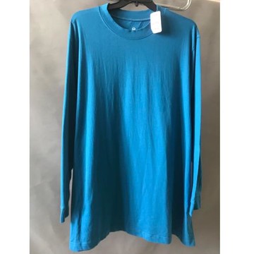 外貿男裝歐版特大碼男圓領長袖t恤純棉300斤胖子寬松純色打底體恤