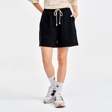 New Balance 鬆緊抽繩棉質短褲_女性_黑色_WS41508BK