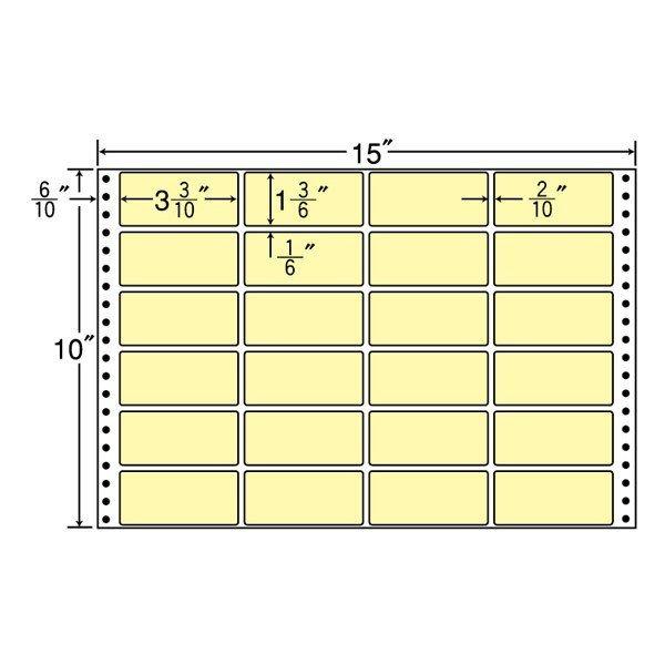 （まとめ買い）M15FY イエロー ナナフォーム カラーシリーズ 10ケース 5000折 ラベル 東洋印刷