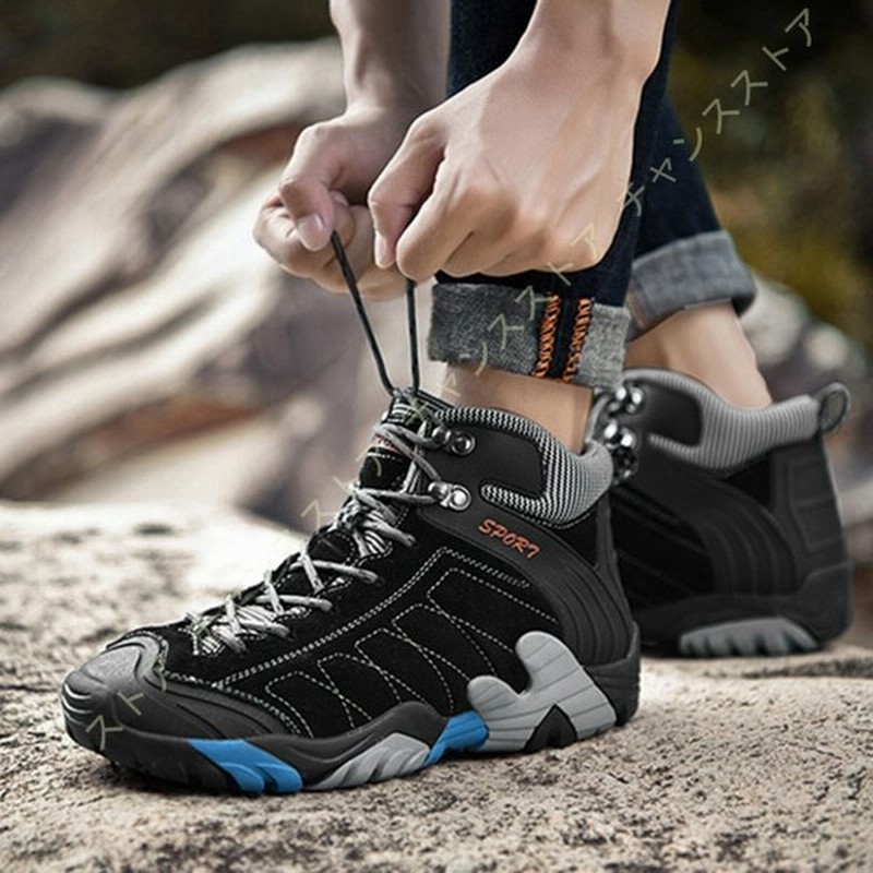 トレッキング ブーツ メンズカジュアル 靴 シューズ シークレット ハイカット スニーカー お洒落 革靴 登山 ラバーソール ウンテンブーツ エンジニアブーツ 通販 Lineポイント最大0 5 Get Lineショッピング