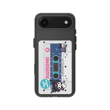 iPhone Air Clear (相機按鈕) 酷墨灰 - 三麗鷗-酷洛米 Kuromi - 復古錄音帶