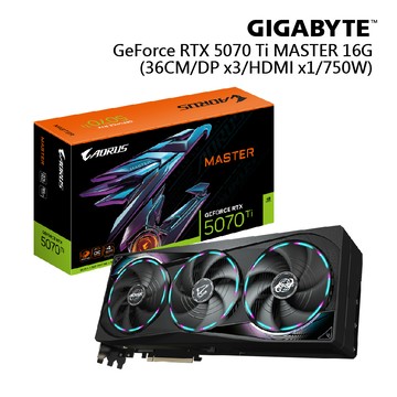 【蝦皮直營】技嘉 AORUS RTX5070Ti MASTER 16G 顯示卡 廠商直送