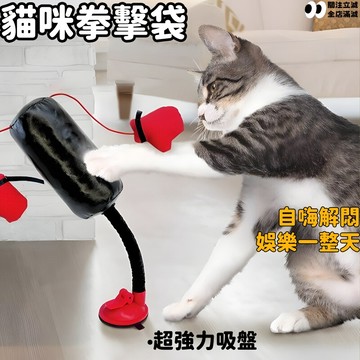 貓咪拳擊袋🥊自嗨解悶 逗貓玩具 全方位高密度 抗拉扯 抗撕咬 超強力吸盤 貓貓拳擊袋 貓貓玩具
