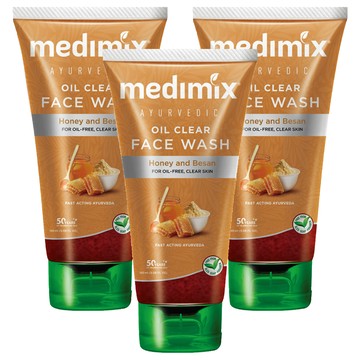 Medimix 阿育吠陀調理控油潔顏凝露 草本控油、深層清潔毛孔  150ml  3件