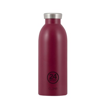 義大利 24Bottles 不鏽鋼雙層保溫瓶 500ml (酒釀紅) 不鏽鋼水瓶 保冷瓶 水壺