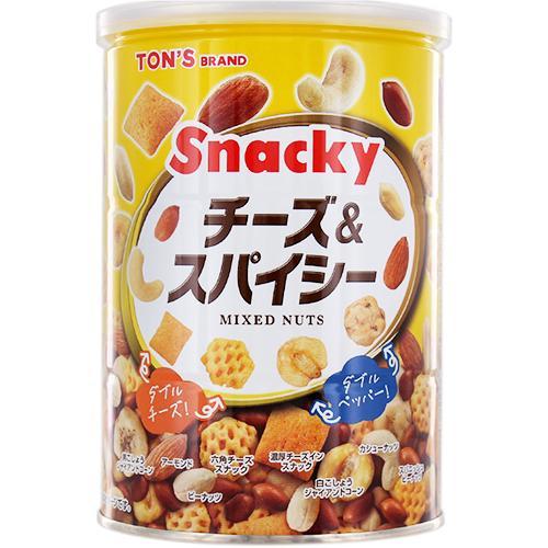 東洋ナッツ食品 チーズ＆スパイシー 缶 300g  TON'S