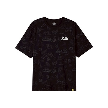 GIORDANO 男裝小小兵聯名滿版印花短袖上衣 minions系列 01095271