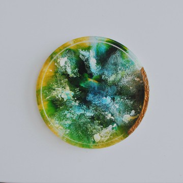 野林植森 樹脂渲染冷水盤