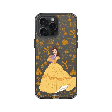 iPhone 15 Pro Max Clear 酷墨灰 - 迪士尼-公主系列 Disney Princess - 迪士尼公主 - 貝兒