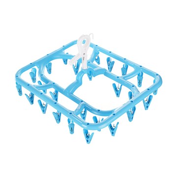 KEYWAY 快洗方巾架 26夾 F659  水藍色  寬435 x 長340 x 高265mm