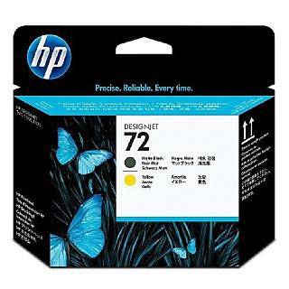 HP 72 原廠消光黑與黃色噴頭 C9384A / No.72/DesignJet T795/T790/T1200/T1300/T2300/T620/T770