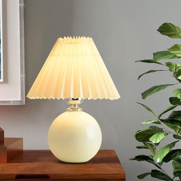 【H&R安室家】 白罩蘑菇桌燈/床頭燈 ZA0222