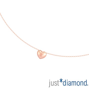 【Just Diamond】永恆之心  18K玫瑰金項鍊(網路限定)