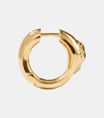 Loewe Snake sterling silver hoop earrings