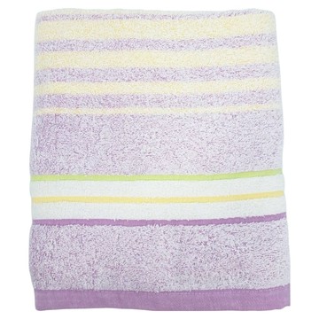 SHING LONG TEXTILE 台灣興隆毛巾 秀麗橫紋浴巾 360g 棉紗  1個  紫色