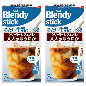 AGF Blendy 咖啡牛奶歐蕾 大人苦味  6.5g  7個裝  2盒