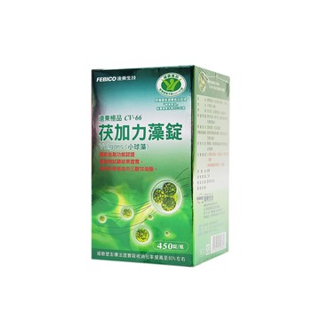 遠東生技 茯加力藻錠 450錠/瓶 健康食品認證 遠東極品 小球藻 cv-66