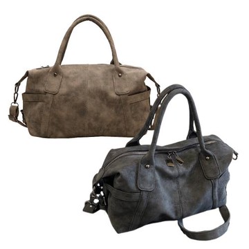 【iSPurple】韓版復古 大容量時尚磨砂通勤波士頓包 (顏色可選)