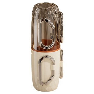 SUNORO 攜帶式透視牙膏牙刷收納盒  奶油黑  1個