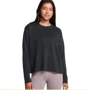 【UNDER ARMOUR】UA 女 HW BOXY 長袖T-Shirt_1387017-001