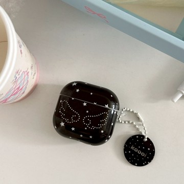 lulu|韓系星星翅膀蘋果耳機殼 適用airpodspro2/3/4蘋果四代耳機殼