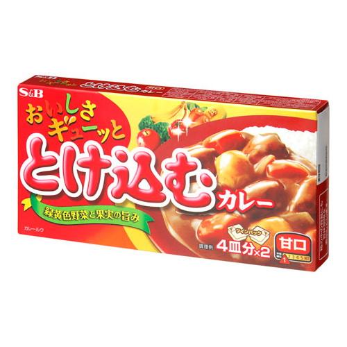 エスビー食品 SB エスビー おいしさギューッととけ込カレー甘口 140g ×10 メーカー直送