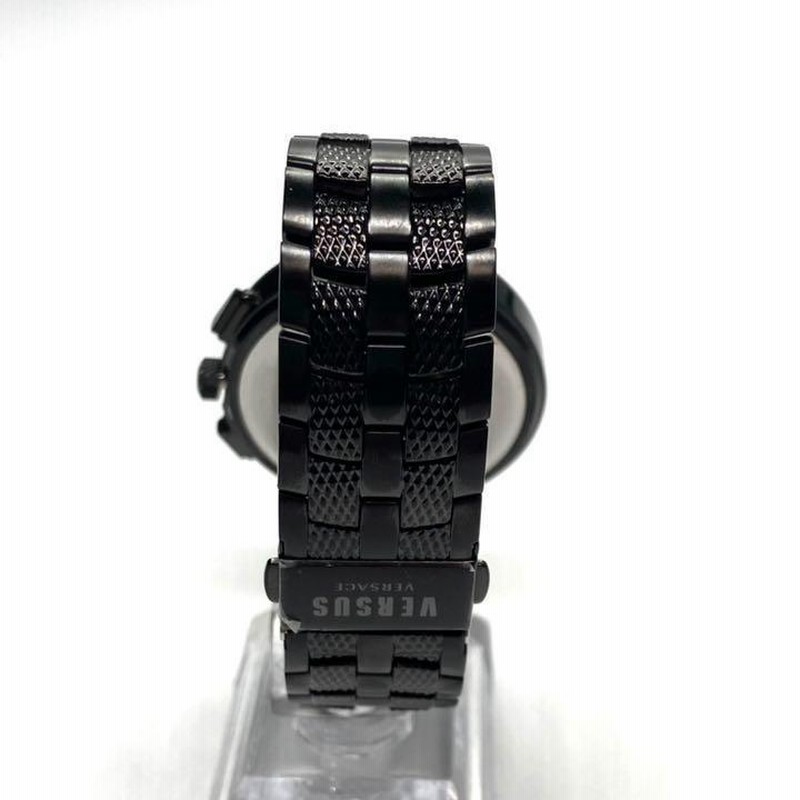 Versus Versace Mens Black 45 mm Palestro Strap Watch