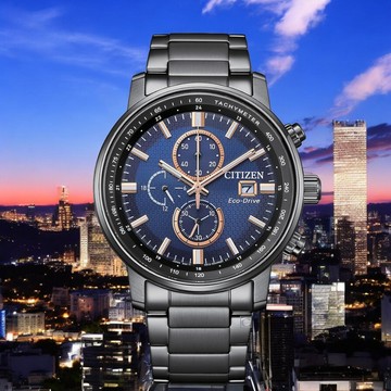 CITIZEN 星辰錶 亞洲限定 光動能計時手錶-43mm CA0845-83L