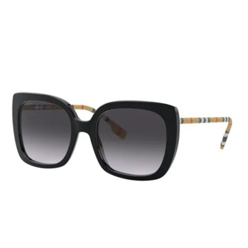 BURBERRY 方形膠框太陽眼鏡(BE4323F-38538G 56mm)