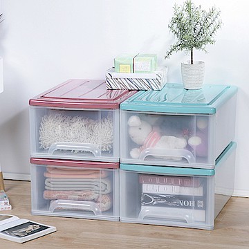 KEYWAY 聯府 雅特抽屜式收納箱(35L)4入組