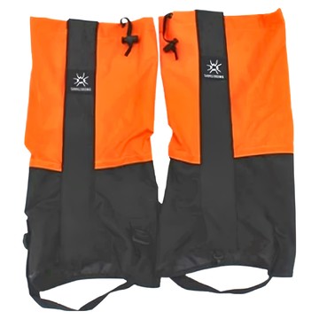 杉木山裝 登山綁腿 橘紅色(M) 腿圍36cm 高度 100%錦綸