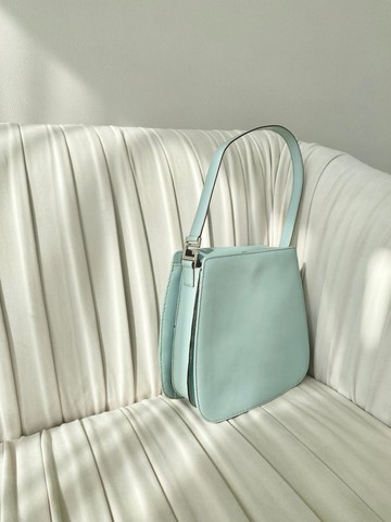 復古 GUCCI 薄荷綠 G Logo 漆皮亮面手提包 肩背包 Tom Ford 時期