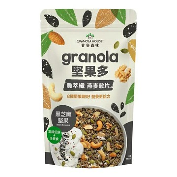 宴麥森林 黑芝麻堅果多燕麥穀片 770公克