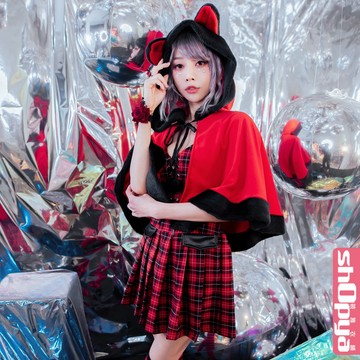 聖誕紅色蘇格蘭格lolita洋裝  派對造型服裝 筱雅衣舖【BT1225】