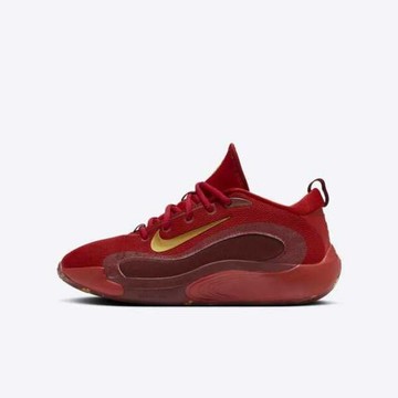 Nike Isofly KC GS [FZ7298-600] 大童 籃球鞋 運動 緩震 透氣 包覆 暗紅 金