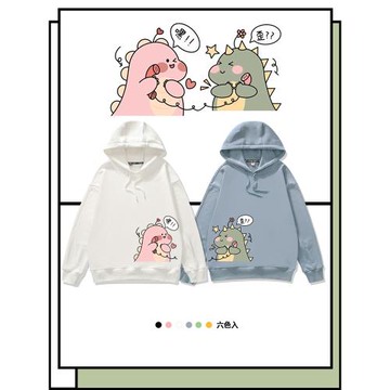 卡通炸街親子裝一家三口四口衛衣秋冬連帽加絨母子裝母女裝洋氣潮