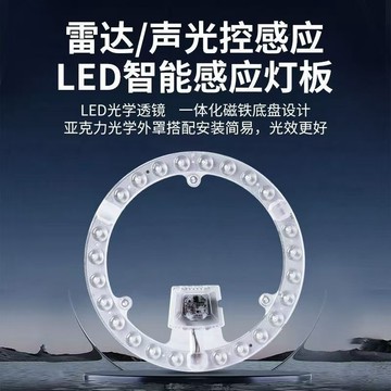 優選✨臺灣出貨🚚Led聲控雷達感應吸頂燈模組替換燈芯樓梯口過道磁吸光源感應燈芯