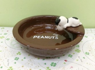 【震撼精品百貨】史奴比Peanuts Snoopy ~SNOOPY杯緣碗-棕#84971