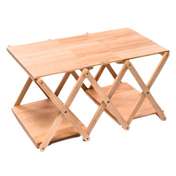 WOODLIFE 原木圓生 原木手工四層架 平板桌面 4.8kg  74cm  直立(48 x 31 x 107cm) x 橫置(74 x 48 x 38cm) x 收納(54 x 45 x 12cm)  原木