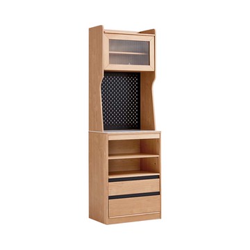 hoi! 林氏木業四季0.6M收納餐邊高櫃 OU10T-原木色