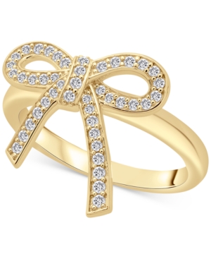 Wrapped Diamond Bow Ring (1/4 ct. t.w.) in 14k Yellow or Rose Gold, Created for Macy's