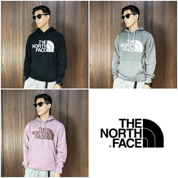 美國百分百【全新真品】The North Face 連帽上衣 刷毛 TNF 帽T 長袖 上衣 logo 黑色/灰色/藕粉 CM64