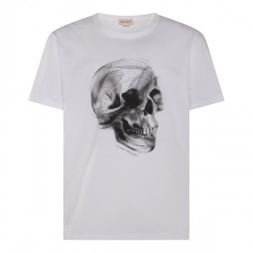 Alexander Mcqueen - White And Black Cotton T-shirt M