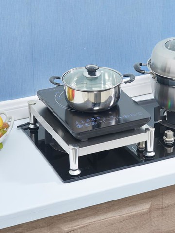 不銹鋼廚房置物架電磁爐支架架子支架臺灶臺廚房煤氣燃氣灶蓋板