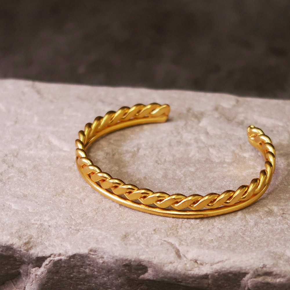 内径52cmLORO  line bangle 01  gold