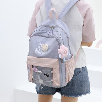 特價💡熱賣新款中學生書包女簡約休閒背包 時尚學院雙肩包輕便OR008背包  後背包 雙肩包 書包 輕量化背包 X4YZ