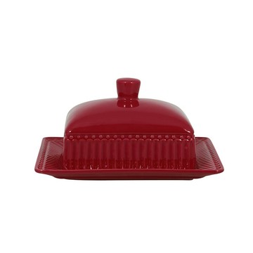 WUZ 丹麥GreenGate Alice claret red 奶油盅 M