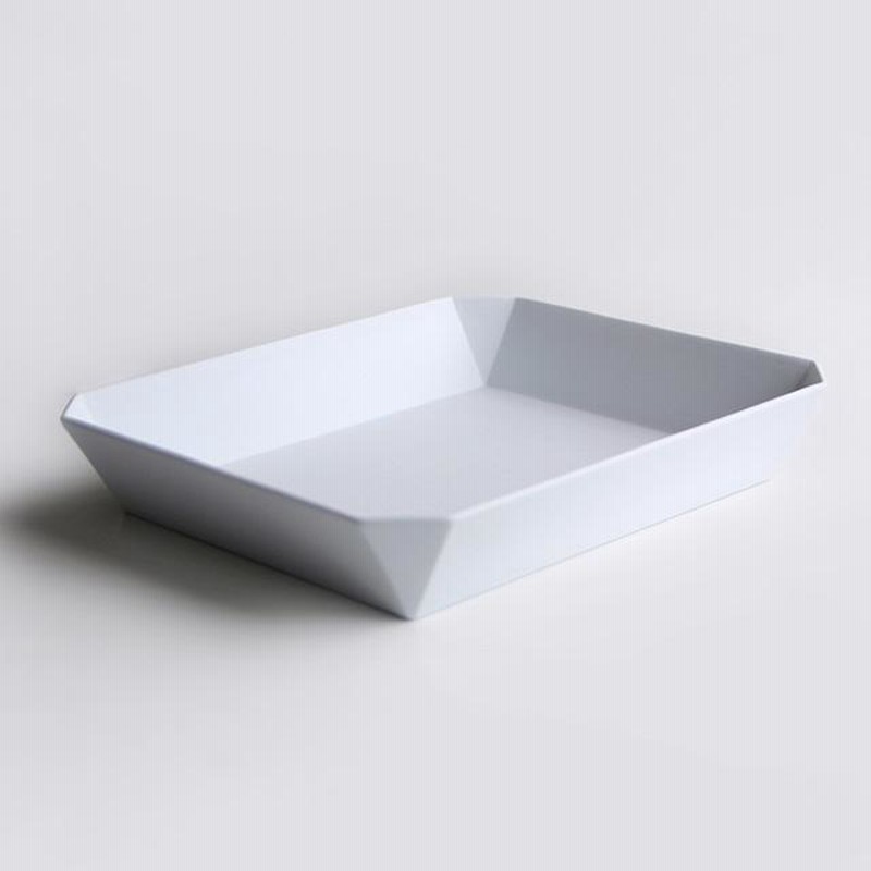 1616/arita japan TY Square Bowl Plain Gray 255(スクエア