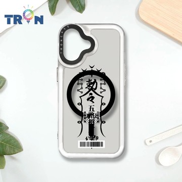 TRON IPHONE 16 黑色招財符咒 防摔 MAGSAFE 磁吸 太空載具殼 透黑 手機殼